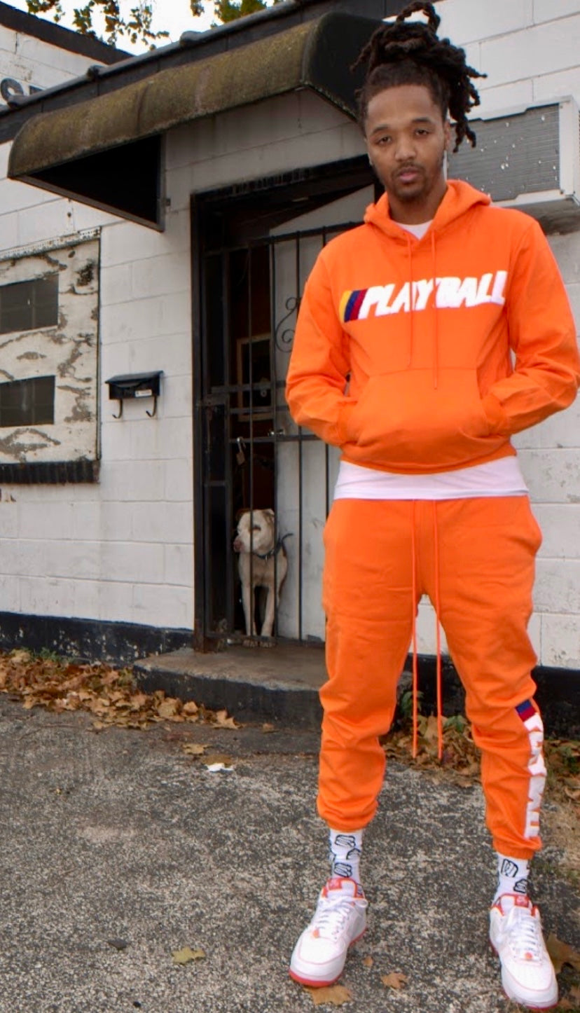 Orange Jogging Suit